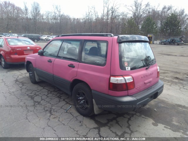 JF1SF63542G755377 - 2002 SUBARU FORESTER L PINK photo 3