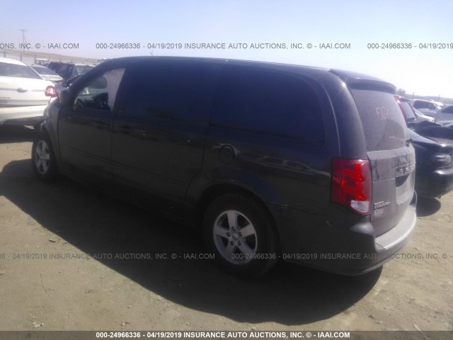 2D4RN3DG6BR627704 - 2011 DODGE GRAND CARAVAN MAINSTREET GRAY photo 3