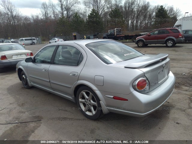 JN1DA31A93T436990 - 2003 NISSAN MAXIMA GLE/SE SILVER photo 3