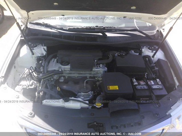 4T4BF1FK3ER400027 - 2014 TOYOTA CAMRY L/SE/LE/XLE 白色 照片 10