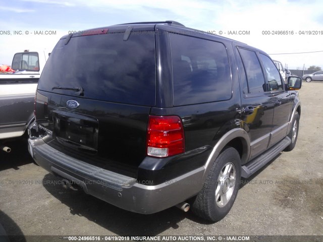 1FMFU18L53LA75357 - 2003 FORD EXPEDITION EDDIE BAUER BLACK photo 4