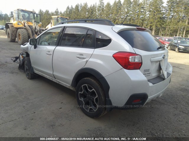 JF2GPACC8E8207705 - 2014 SUBARU XV CROSSTREK 2.0 PREMIUM WHITE photo 3