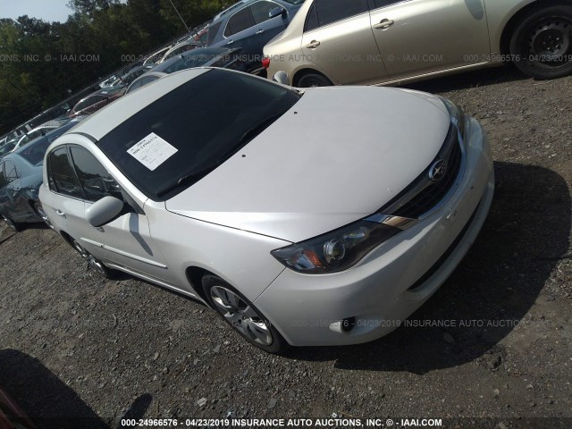 JF1GE61619H509511 - 2009 SUBARU IMPREZA 2.5I WHITE photo 1