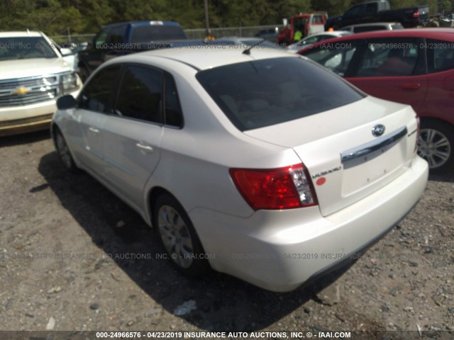 JF1GE61619H509511 - 2009 SUBARU IMPREZA 2.5I WHITE photo 3