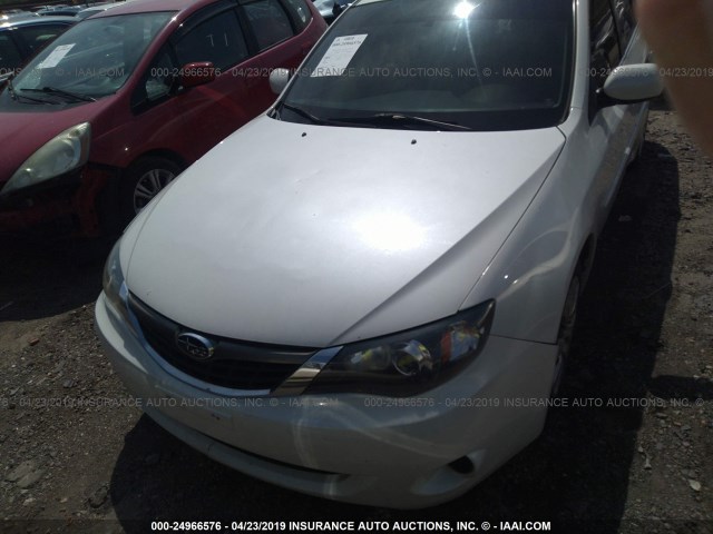 JF1GE61619H509511 - 2009 SUBARU IMPREZA 2.5I WHITE photo 6