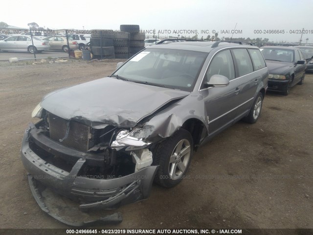 WVWWH63B14E265652 - 2004 VOLKSWAGEN PASSAT GLX GRAY photo 6