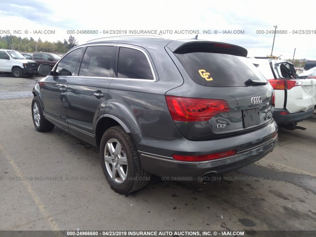 WA1CGAFE9FD014797 - 2015 AUDI Q7 PREMIUM GRAY photo 3