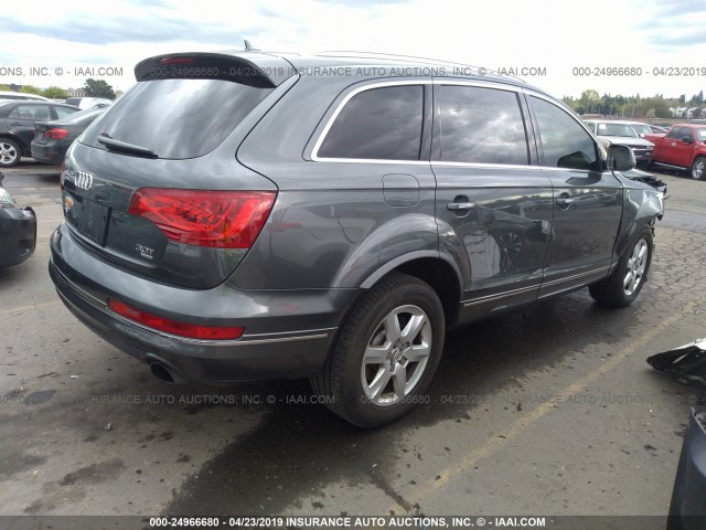 WA1CGAFE9FD014797 - 2015 AUDI Q7 PREMIUM GRAY photo 4