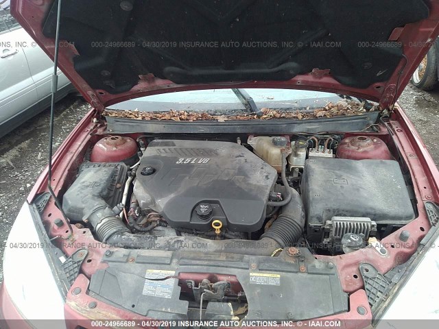 1G2ZJ57K394242199 - 2009 PONTIAC G6 红色 照片 10