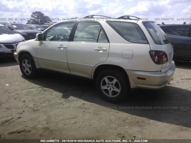 JT6HF10U3Y0144610 - 2000 LEXUS RX 300 WHITE photo 3