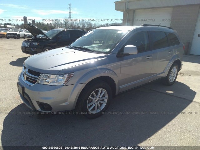 3C4PDCBG5FT668502 - 2015 DODGE JOURNEY SXT SILVER photo 2