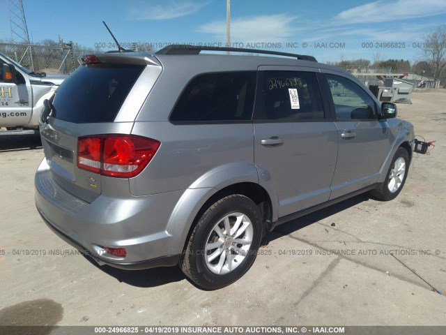 3C4PDCBG5FT668502 - 2015 DODGE JOURNEY SXT SILVER photo 4