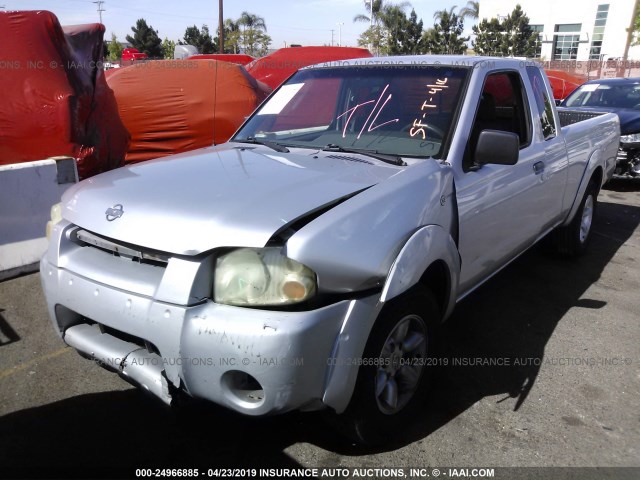 1N6DD26S21C392096 - 2001 NISSAN FRONTIER KING CAB XE SILVER photo 2