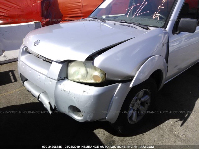 1N6DD26S21C392096 - 2001 NISSAN FRONTIER KING CAB XE SILVER photo 6