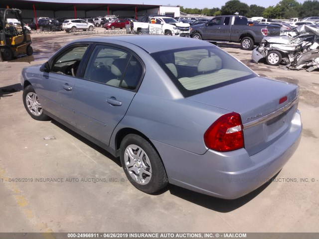1G1ZS57F47F259826 - 2007 CHEVROLET MALIBU LS BLUE photo 3