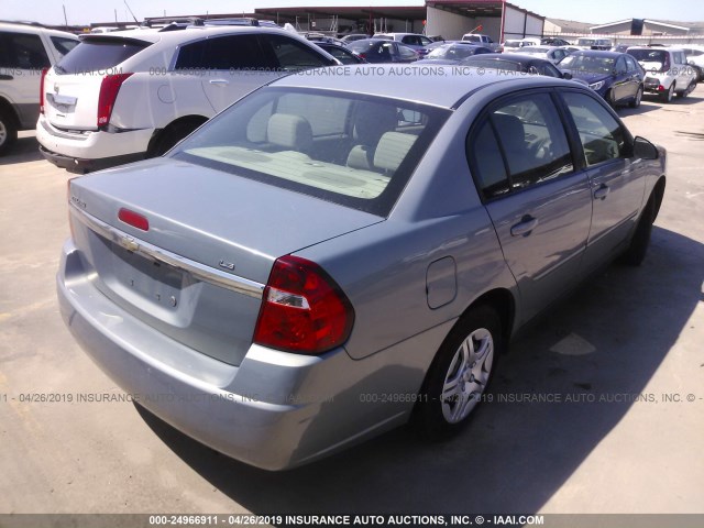 1G1ZS57F47F259826 - 2007 CHEVROLET MALIBU LS BLUE photo 4
