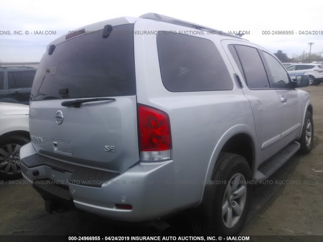 5N1AA0NC1AN605682 - 2010 NISSAN ARMADA SE/TITANIUM/PLATINUM SILVER photo 4