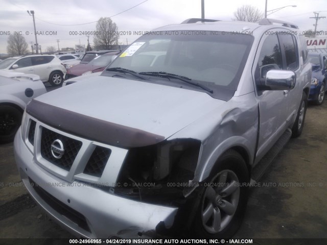 5N1AA0NC1AN605682 - 2010 NISSAN ARMADA SE/TITANIUM/PLATINUM SILVER photo 6