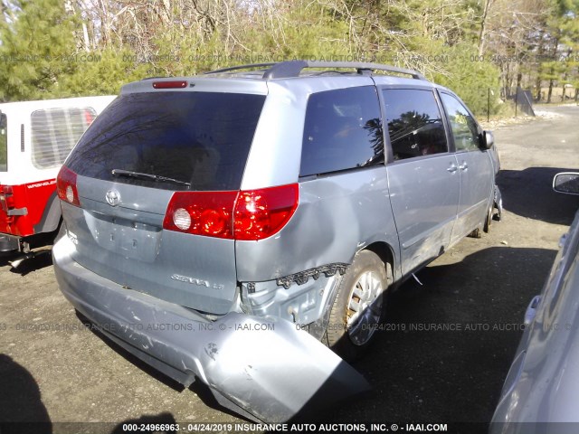 5TDZA23C66S519856 - 2006 TOYOTA SIENNA CE/LE Light Blue photo 4