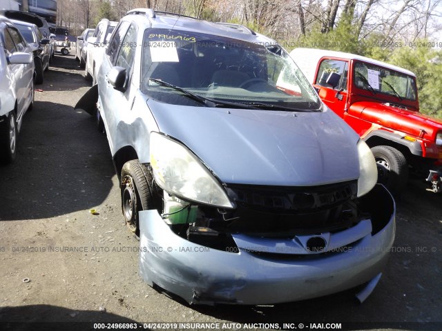 5TDZA23C66S519856 - 2006 TOYOTA SIENNA CE/LE Light Blue photo 6