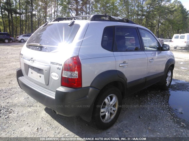 KM8JN12D16U345871 - 2006 HYUNDAI TUCSON GLS/LIMITED 银色 照片 4