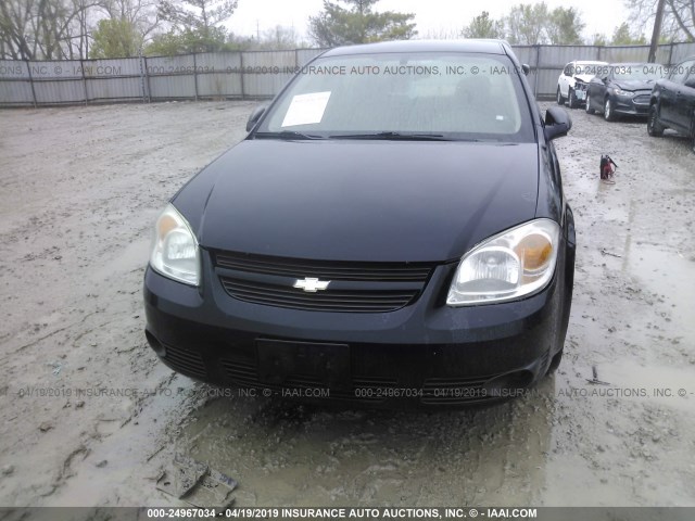 1G1AL58F667629093 - 2006 CHEVROLET COBALT LT BLACK photo 6