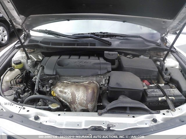 4T1BF3EK8BU144759 - 2011 TOYOTA CAMRY SE/LE/XLE SILVER photo 10