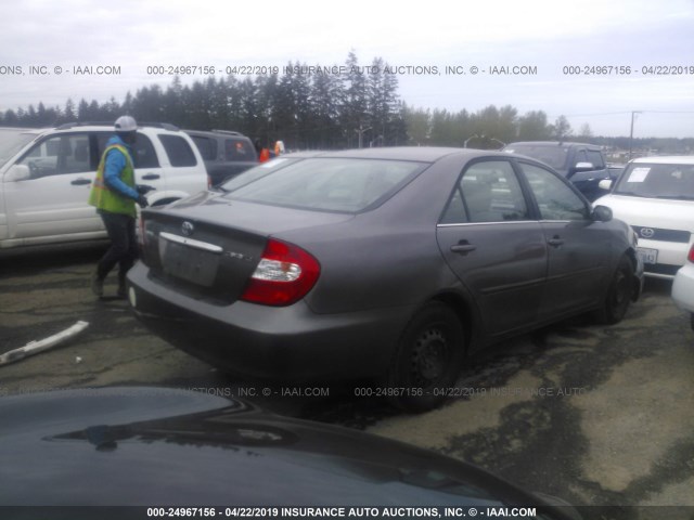 4T1BE32K14U791935 - 2004 TOYOTA CAMRY LE/XLE/SE BROWN photo 4