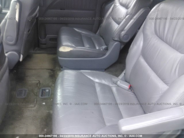 5FNRL38676B107968 - 2006 HONDA ODYSSEY EXL BLUE photo 8