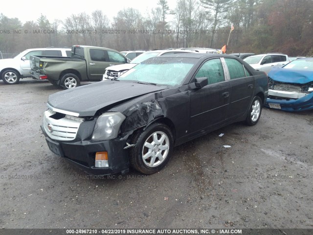 1G6DP577770100719 - 2007 CADILLAC CTS HI FEATURE V6 BLACK photo 2