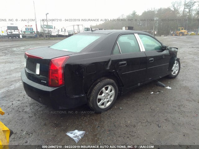 1G6DP577770100719 - 2007 CADILLAC CTS HI FEATURE V6 BLACK photo 4