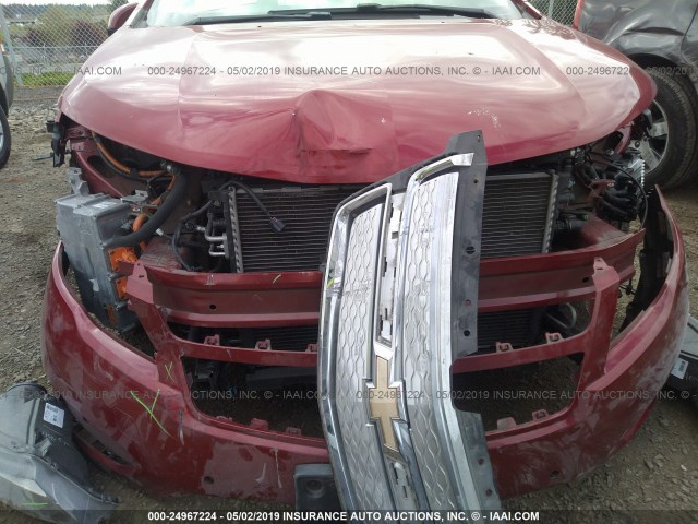 1G1RD6E47DU113025 - 2013 CHEVROLET VOLT RED photo 6