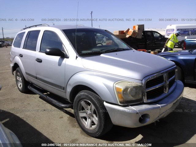 1D4HD48NX6F166243 - 2006 DODGE DURANGO SLT SILVER photo 1