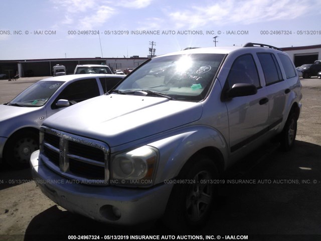 1D4HD48NX6F166243 - 2006 DODGE DURANGO SLT SILVER photo 2