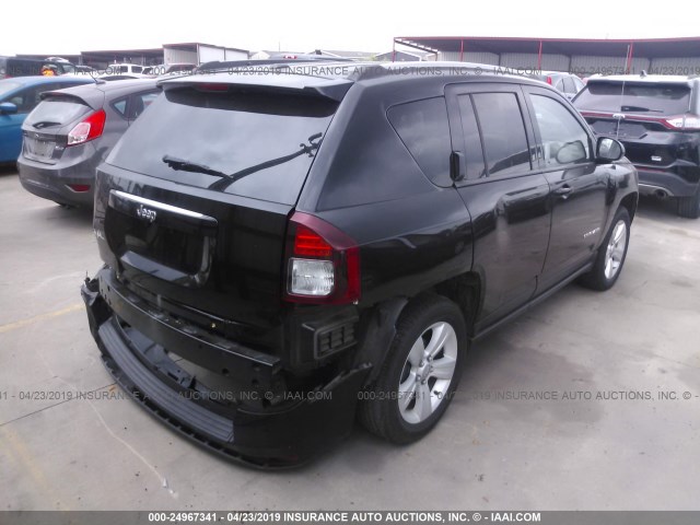 1C4NJCBA3GD641124 - 2016 JEEP COMPASS SPORT BLACK photo 4