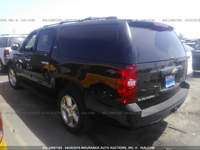 3GNFC16J28G115303 - 2008 CHEVROLET SUBURBAN C1500  LS BLACK photo 3