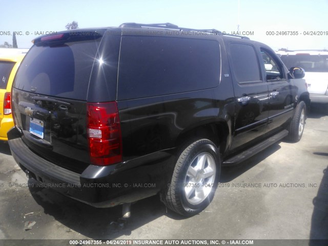 3GNFC16J28G115303 - 2008 CHEVROLET SUBURBAN C1500  LS BLACK photo 4