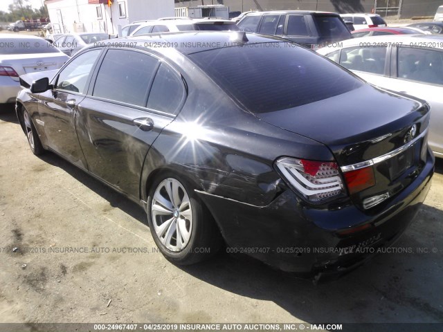 WBAYE4C58DD137105 - 2013 BMW 740 LI BLACK photo 3