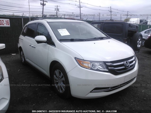 5FNRL5H63GB055042 - 2016 HONDA ODYSSEY EXL WHITE photo 1