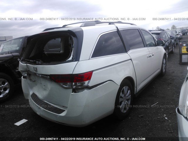 5FNRL5H63GB055042 - 2016 HONDA ODYSSEY EXL WHITE photo 4