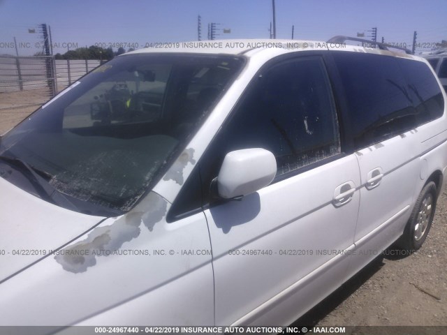 5FNRL18082B053932 - 2002 HONDA ODYSSEY EXL WHITE photo 6