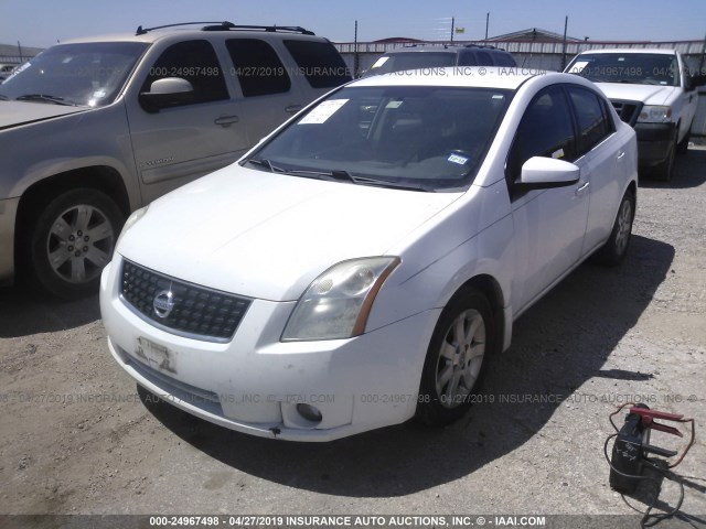 3N1AB61E78L672716 - 2008 NISSAN SENTRA 2.0/2.0S/2.0SL WHITE photo 2