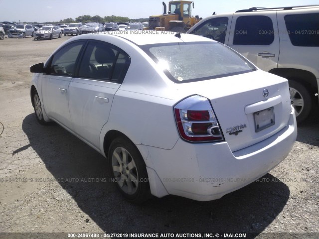 3N1AB61E78L672716 - 2008 NISSAN SENTRA 2.0/2.0S/2.0SL WHITE photo 3