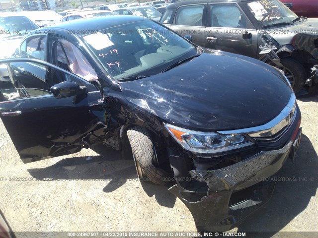 1HGCR2F34HA235136 - 2017 HONDA ACCORD LX BLACK photo 1