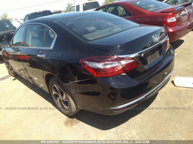 1HGCR2F34HA235136 - 2017 HONDA ACCORD LX BLACK photo 3