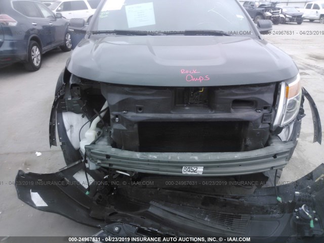 1FM5K7D85DGB11693 - 2013 FORD EXPLORER XLT GREEN photo 6