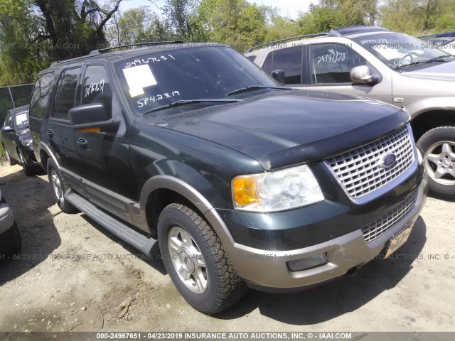 1FMFU18L93LB49346 - 2003 FORD EXPEDITION EDDIE BAUER GREEN photo 1