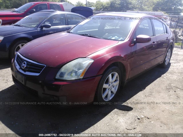 1N4BA41EX5C847501 - 2005 NISSAN MAXIMA SE/SL RED photo 2