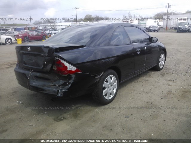 1HGEM22931L078811 - 2001 HONDA CIVIC SI/EX BLACK photo 4