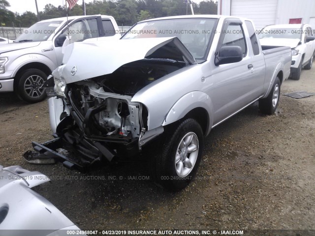 1N6DD26T84C472113 - 2004 NISSAN FRONTIER KING CAB XE SILVER photo 2